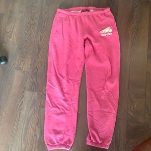 Pink roots boyfriend sweat pants (with pockets)